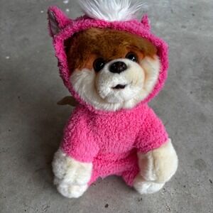 GUND Boo The Worlds Cutest Dog Plush Pink Unicorn Costume Wings Stuffed Animal‎